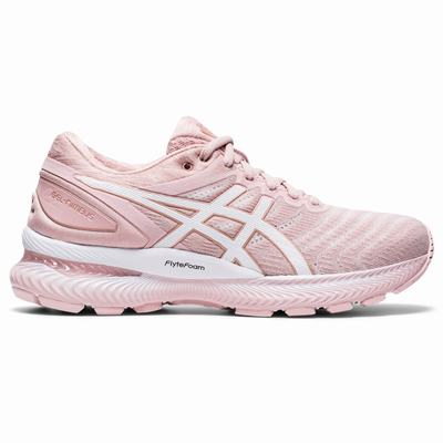 Asics Gel-Nimbus 22 - Naisten Juoksukengät - Pinkki/Valkoinen